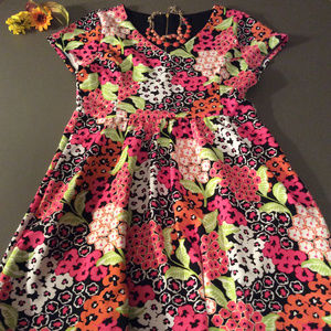 Kaari Blue Fit & Flare Dress